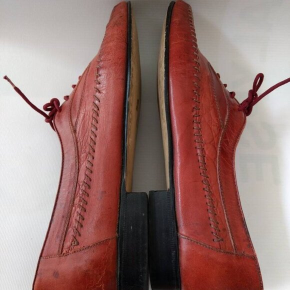 Vintage Leather Shoes "Turbo Club" Size 9 Tropical Footwear Huaraches - Picture 5 of 10